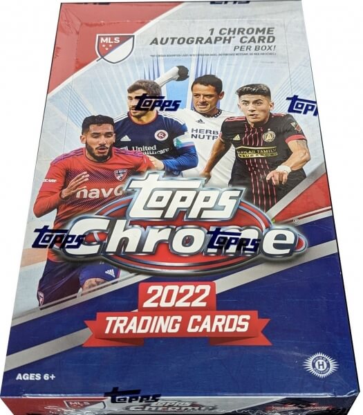 2022 Topps Chrome Major League Soccer Hobby Box - fotbalové karty