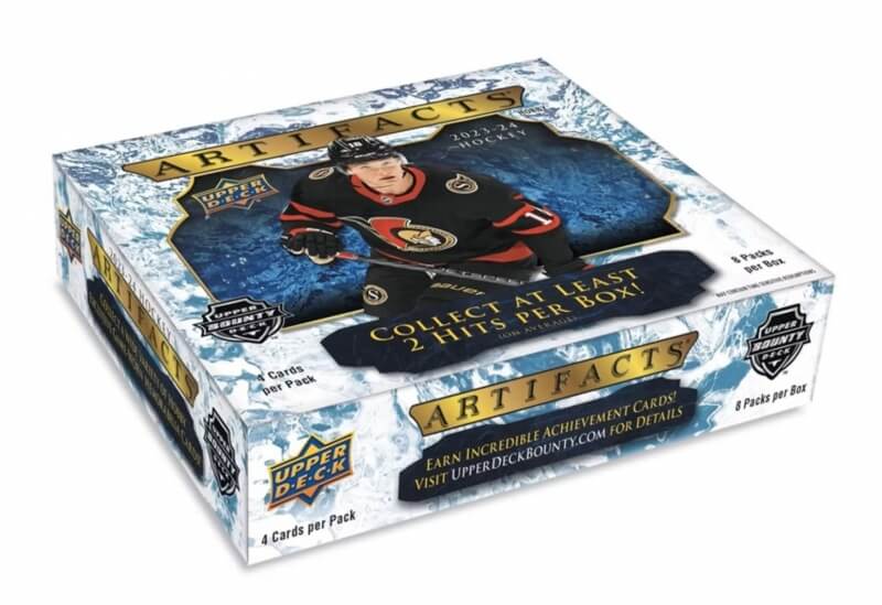 Veselý drak Hokejové karty 2023 2024 NHL Artifacts Hobby Box