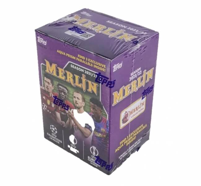 2021-2022 Topps UEFA Champions League Merlin Chrome Blaster Box - fotbalové karty