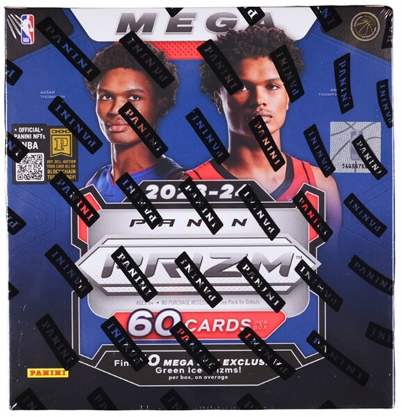 2023-2024 NBA karty Panini Prizm Basketball Mega Box (Green Ice Prizms)