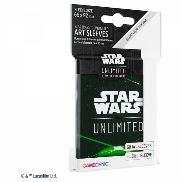 Obaly na karty Star Wars: Unlimited - Space Green - 60 ks